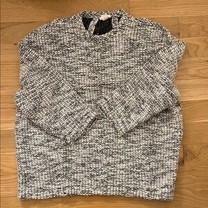 Women’s Helmut Lang Black and White Oversized Sweater